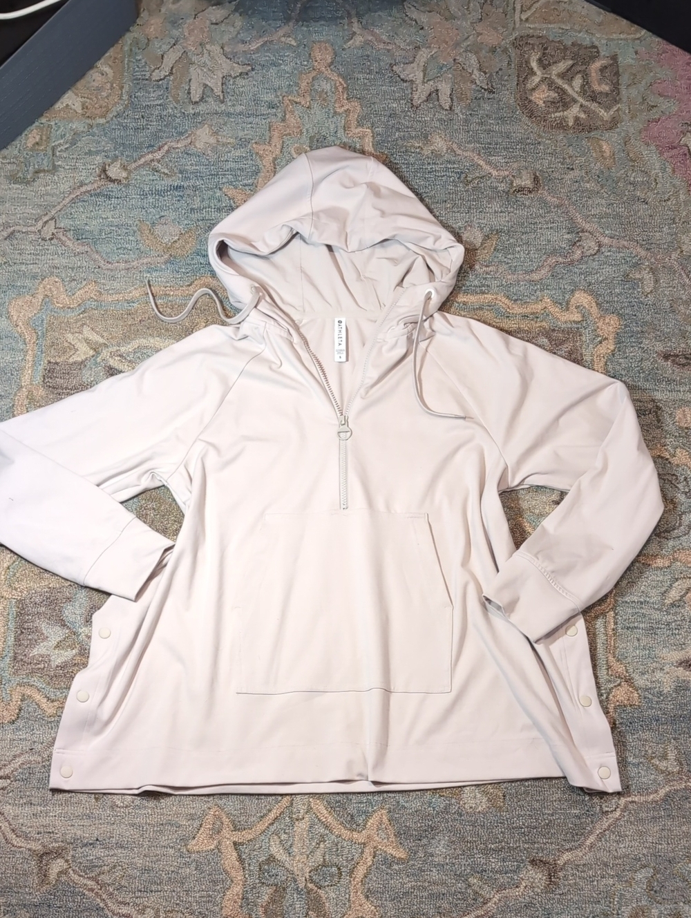 Athleta Glacier Handkerchief Poncho Hoodie